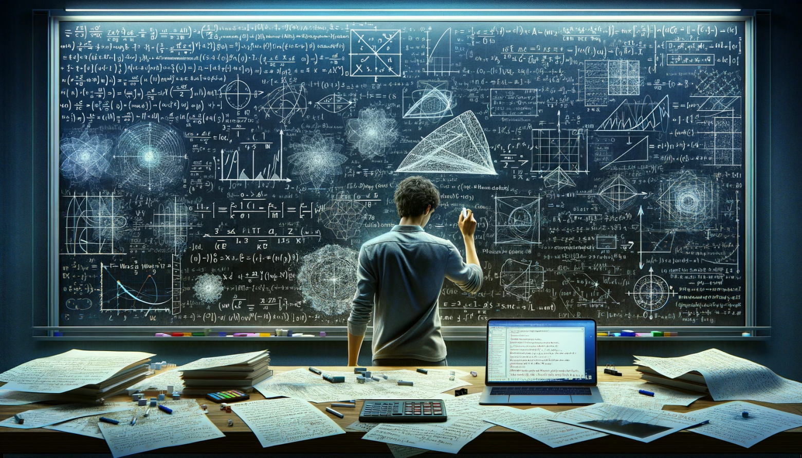 Так DALL-E представляет себе формирование математической модели:)