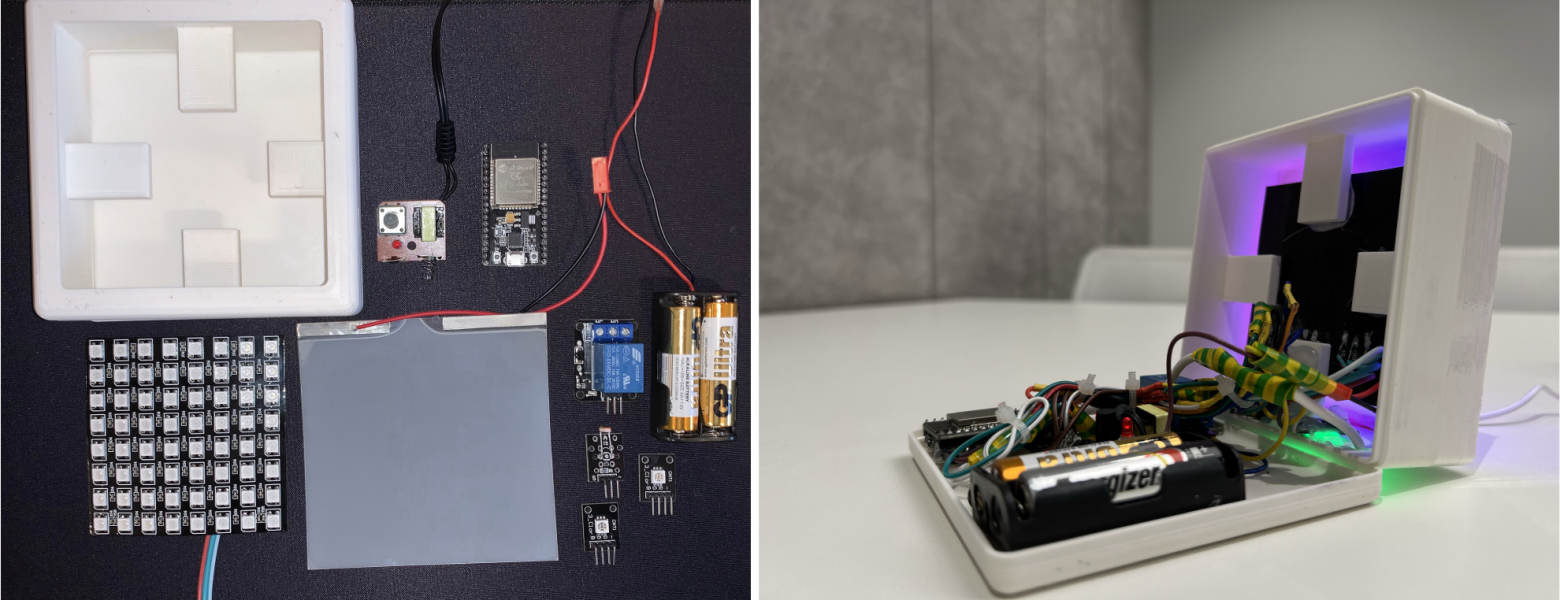 Устройство перед монтажом компонентов и после