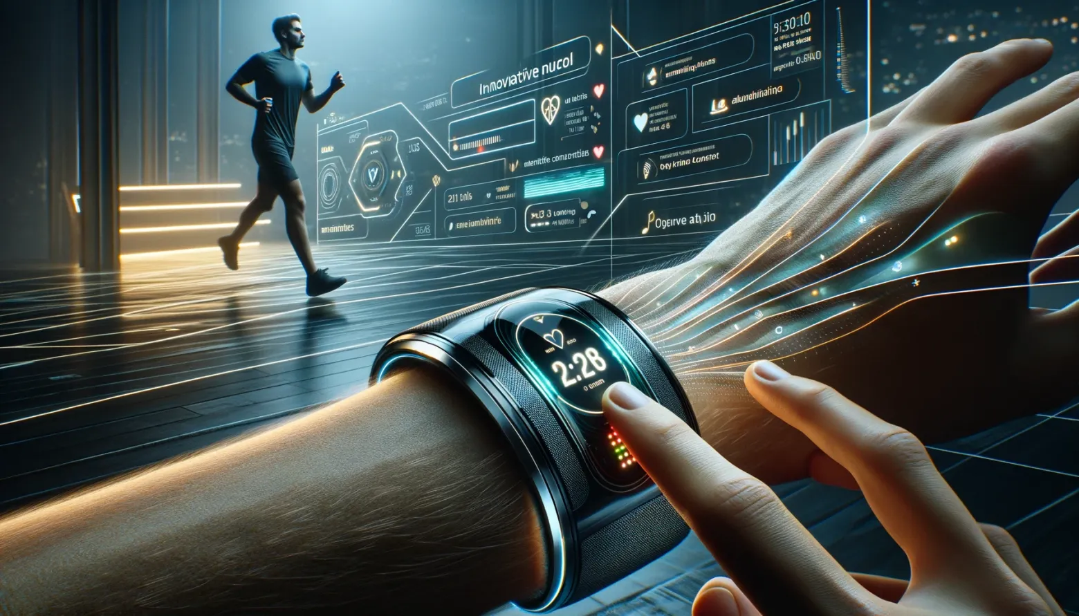 Умный пульсометр по версии нейросети DALL-E